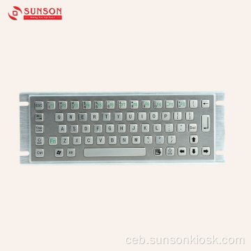 Waterproof Metal Keyboard nga adunay Touch Pad